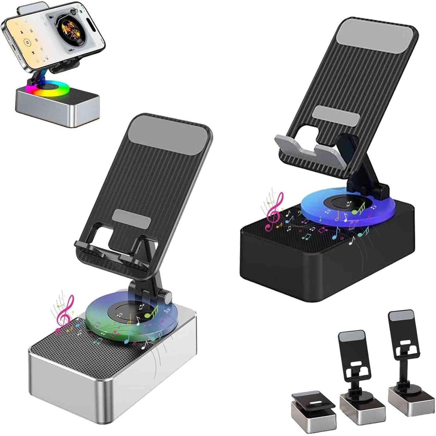10,000 mAh Power Bank + Bluetooth Speaker + Mobile Stand+ RGB Light