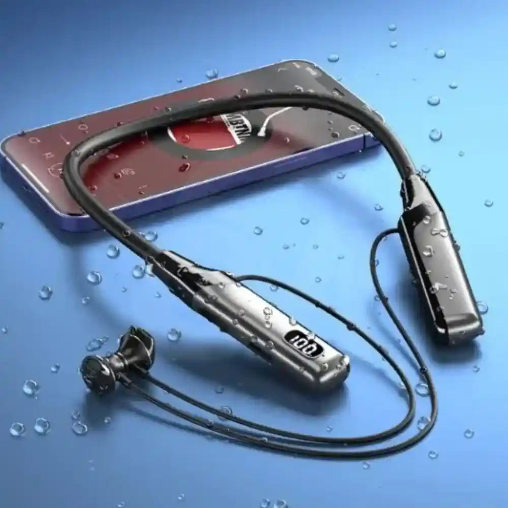 200 Hours Battery Backup Neckband with Digital Display (Update Model)