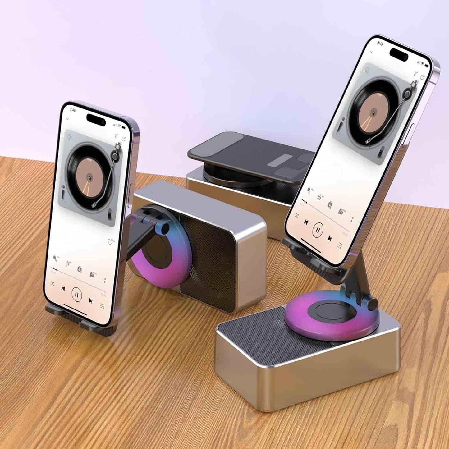 10,000 mAh Power Bank + Bluetooth Speaker + Mobile Stand+ RGB Light
