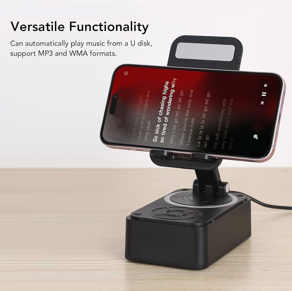 10,000 mAh Power Bank + Bluetooth Speaker + Mobile Stand+ RGB Light