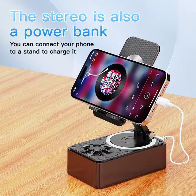 10,000 mAh Power Bank + Bluetooth Speaker + Mobile Stand+ RGB Light