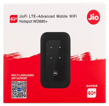 JioFi LTE-Advanced Mobile WiFi Hotspot WD680+ (4G+)