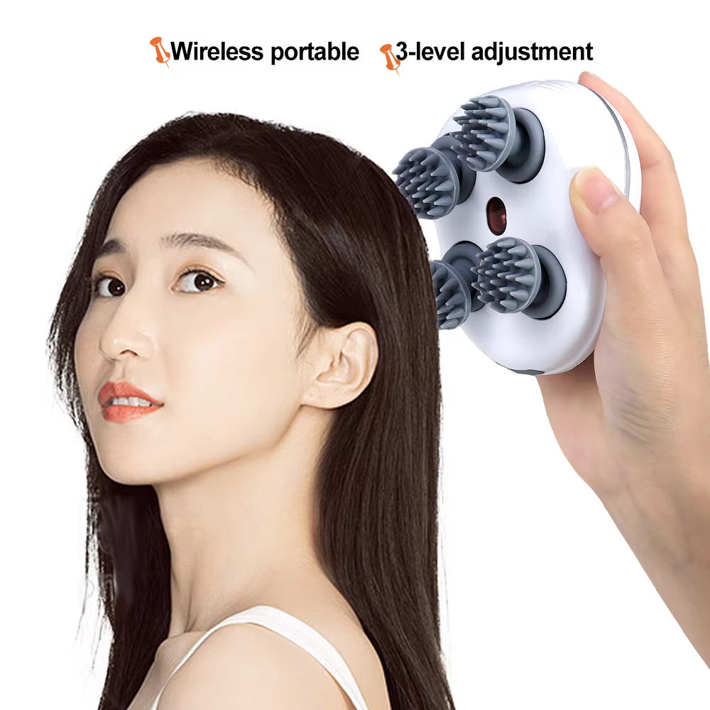 Smart Scalp Massager – রেড লাইট থেরাপি + ডিপ ভাইব্রেশন প্রযুক্তি সমৃদ্ধ