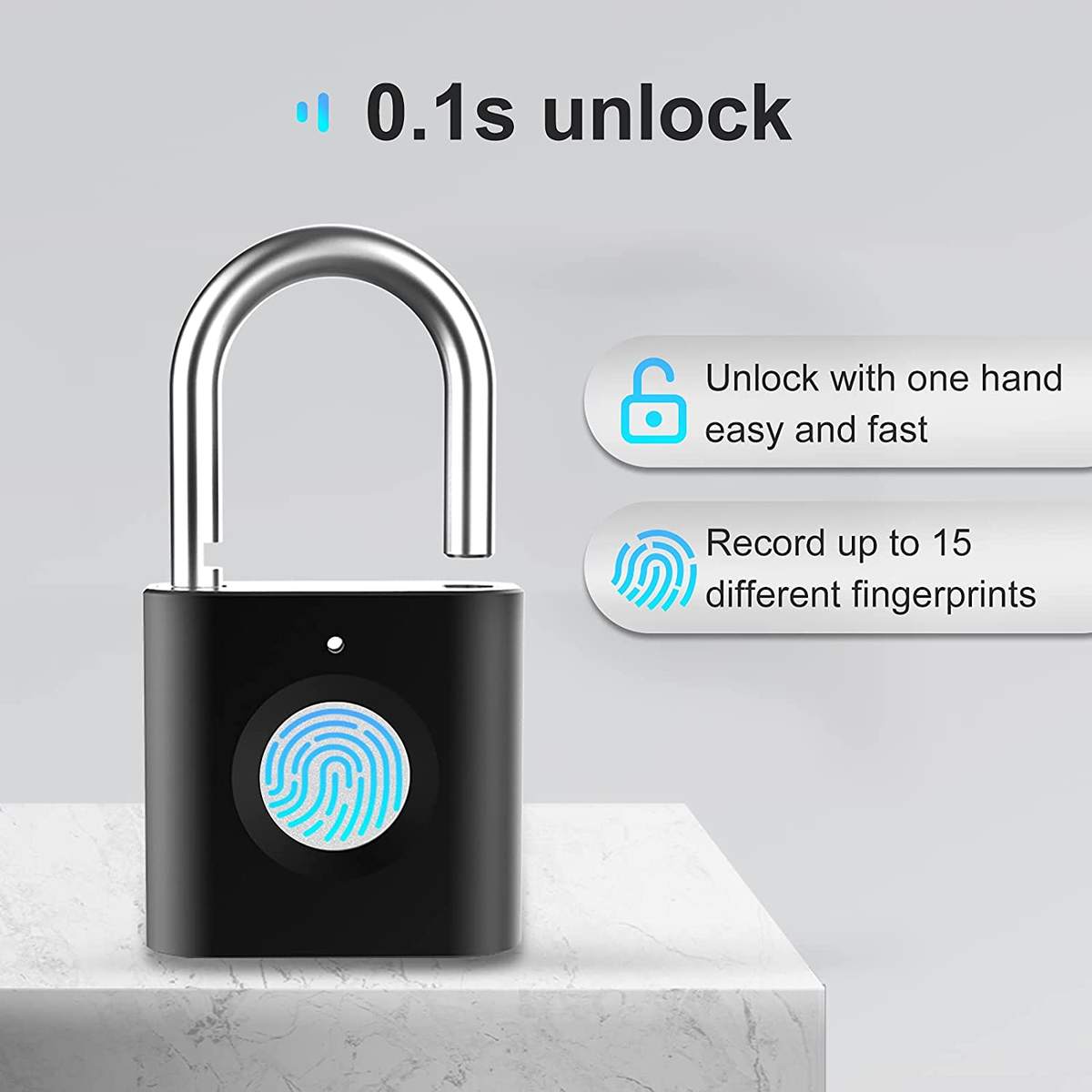 Keyless Smart Fingerprint Lock - USB Charging With Waterproof