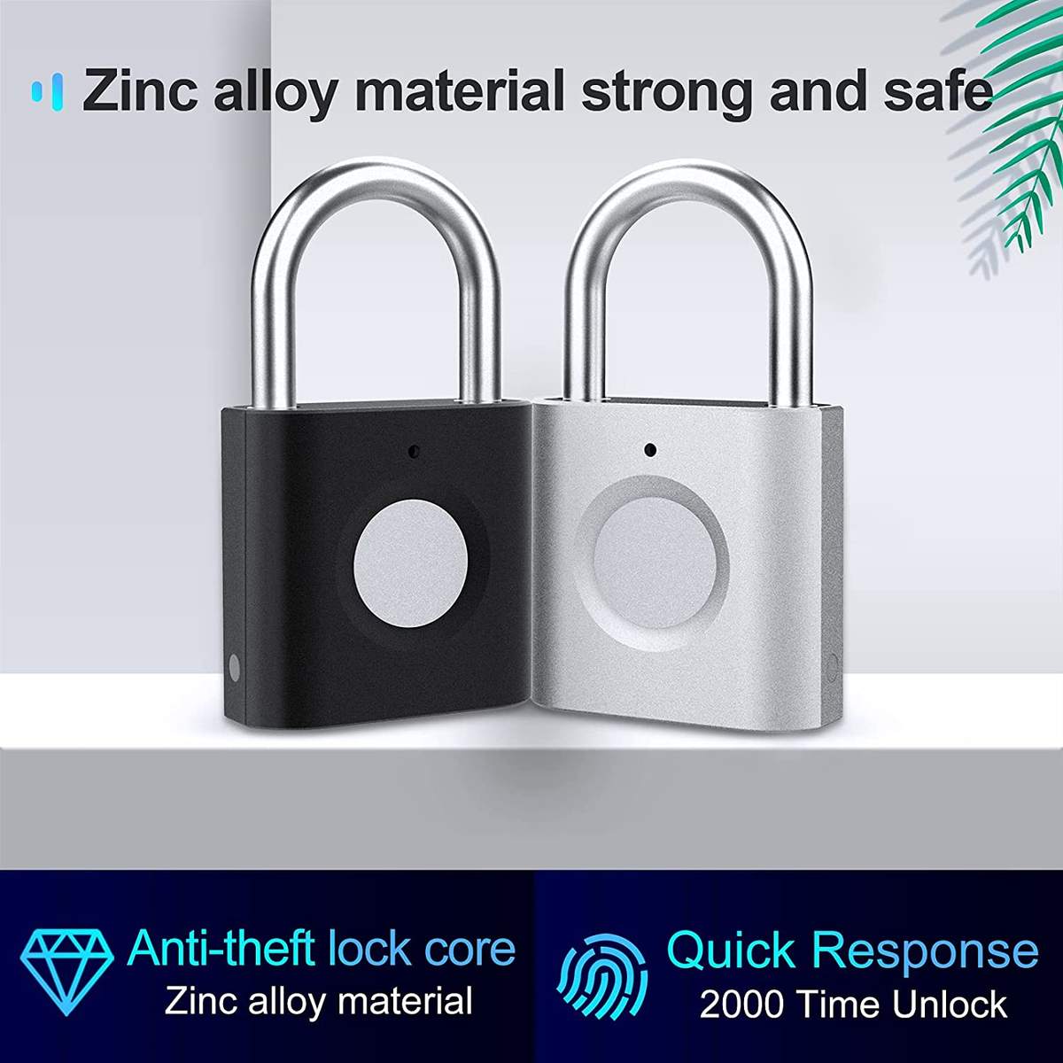 Keyless Smart Fingerprint Lock - USB Charging With Waterproof