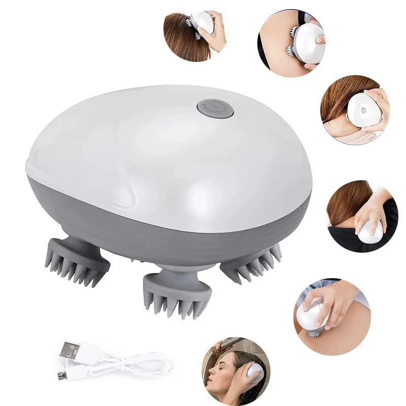 Smart Scalp Massager – রেড লাইট থেরাপি + ডিপ ভাইব্রেশন প্রযুক্তি সমৃদ্ধ