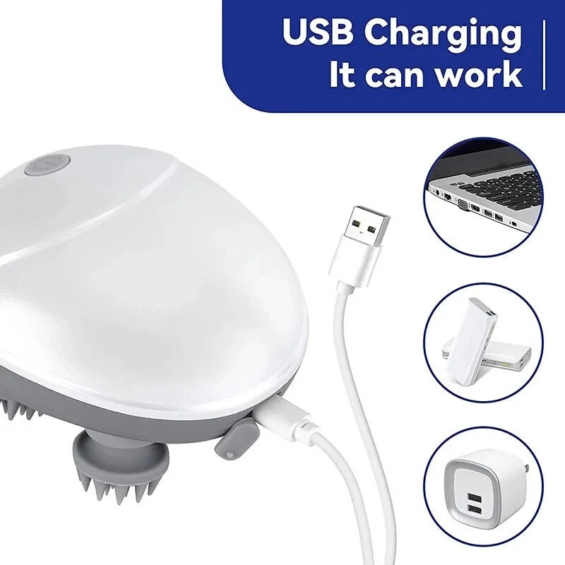 Smart Scalp Massager – রেড লাইট থেরাপি + ডিপ ভাইব্রেশন প্রযুক্তি সমৃদ্ধ