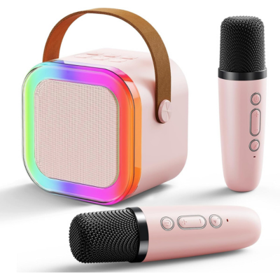 K12+ Karaoke Bluetooth Speaker With 2 Wireless Microphone