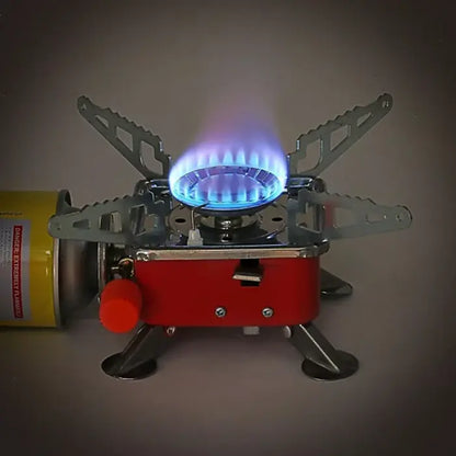 Emergency Portable Folding Mini Gas Stove Burner With Cylinder