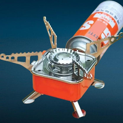 Emergency Portable Folding Mini Gas Stove Burner With Cylinder