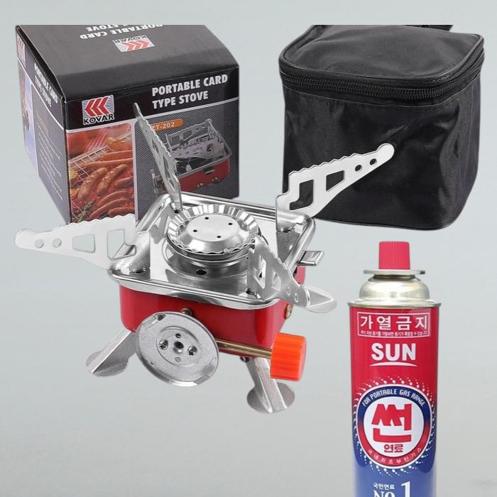 Emergency Portable Folding Mini Gas Stove Burner With Cylinder