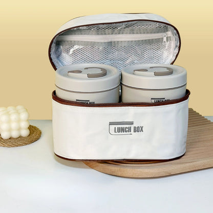 4 Layer Lunch Box Set (4 Pcs + Free Carry Bag)