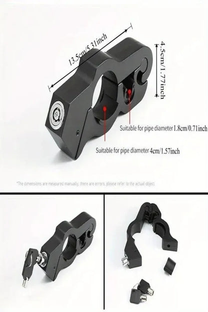 Anti Theft Motorcycle Handlebar Lock  🔒