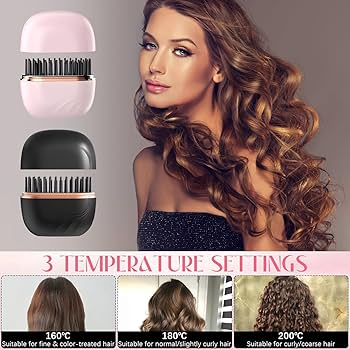 Wireless Portable Hair Straightener Comb