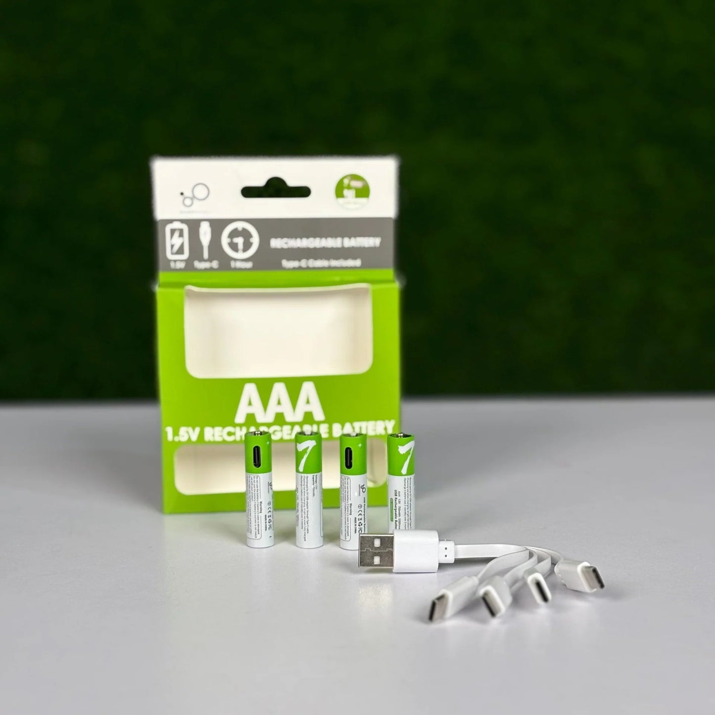 Smart Rechargeable Batteries Type-C (4pcs Set)