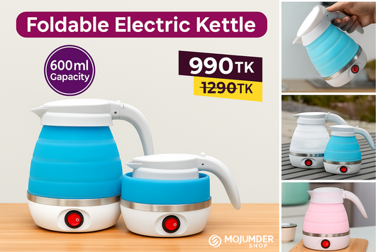 Portable Folding Silicone Electric Kettle For (Milk-Tea-Coffee-Water)
