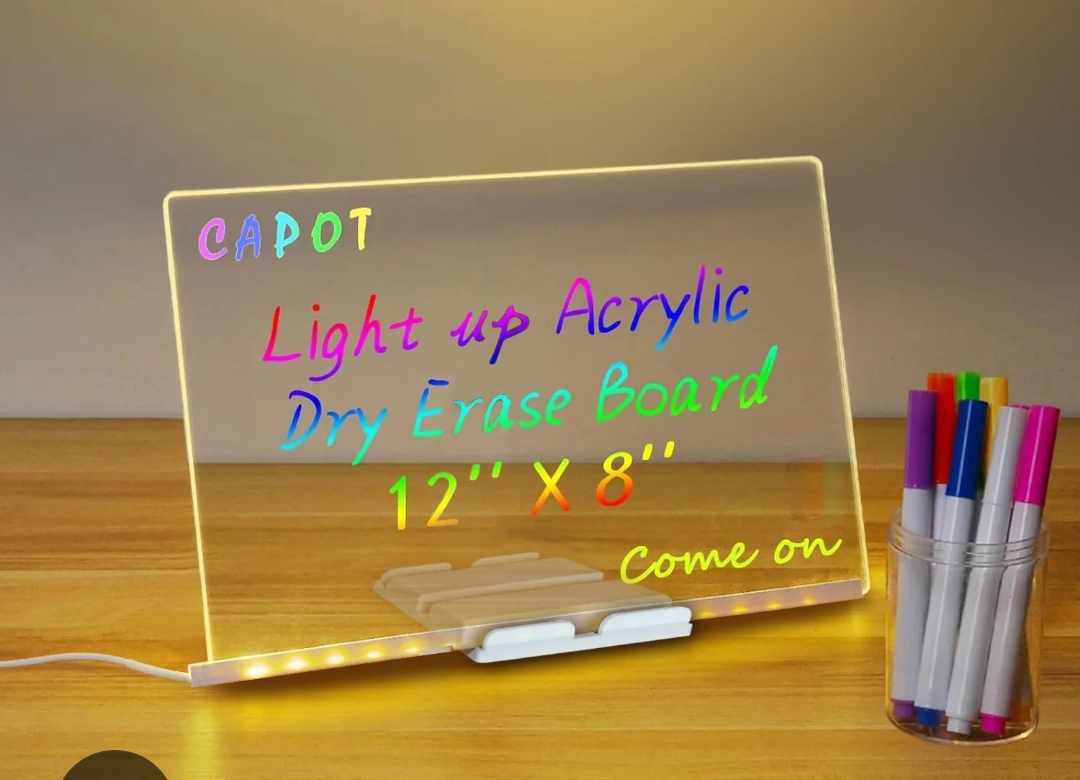 DIY LED Light Up Message Board Lamp (Write & Glow)