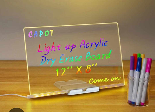 DIY LED Light Up Message Board Lamp (Write & Glow)