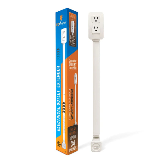 Electrical Outlet Extender Multi Plug Stick, Access Hard-to-Reach Wall Outlet Extender