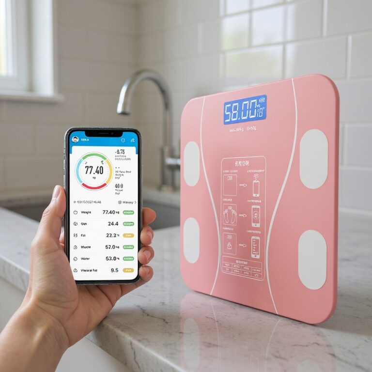 Smart Bluetooth Body Weight Scale – BMI, Body Fat & Health Analyzer
