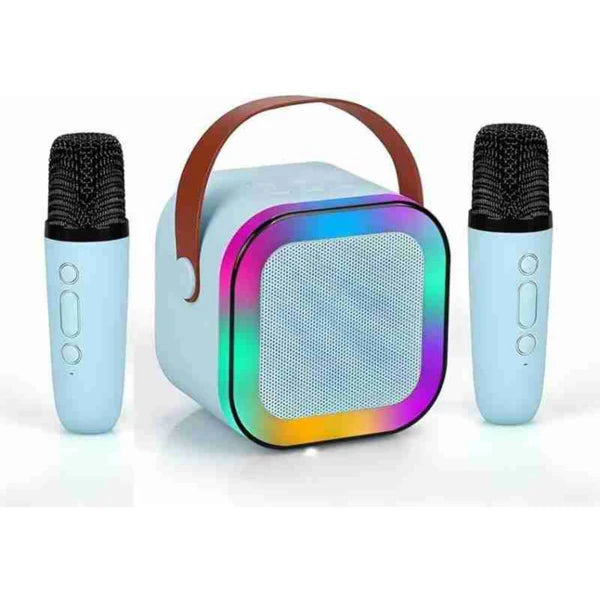 K12+ Karaoke Bluetooth Speaker With 2 Wireless Microphone