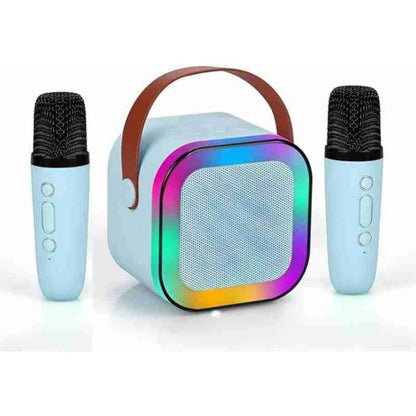 K12+ Karaoke Bluetooth Speaker With 2 Wireless Microphone