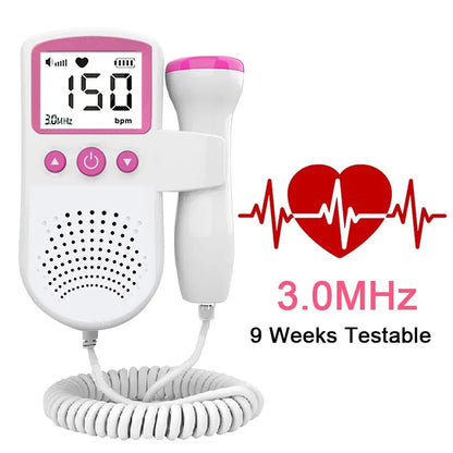 Fetal Doppler for Pregnant Woman, Baby Heart Rate Monitor