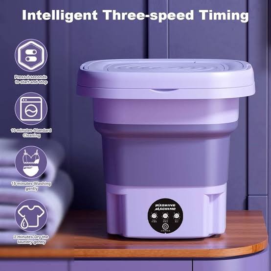 12L Foldable Portable Washing Machine | Mini Washer for Home & Travel
