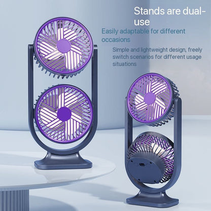 Double Power Cooling – Rechargeable Portable Fan