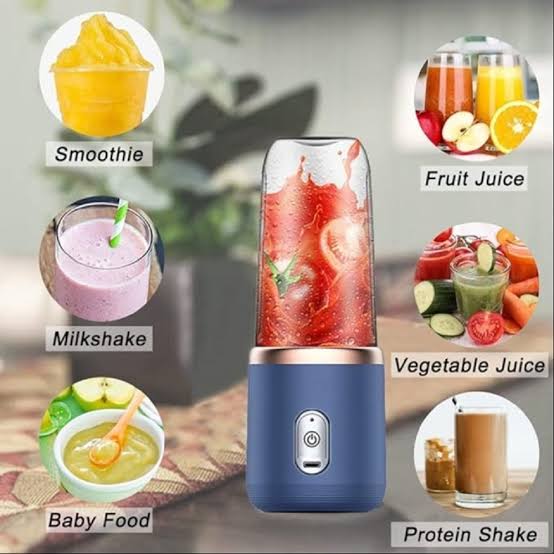 Mini Portable USB Rechargeable Juicer | Fresh Juice Anywhere
