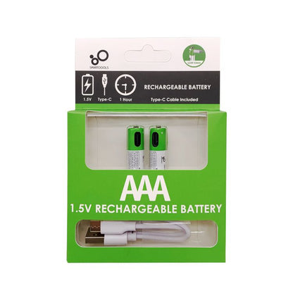 Smart Rechargeable Batteries Type-C (2-Pcs Set)