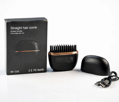 Wireless Portable Hair Straightener Comb