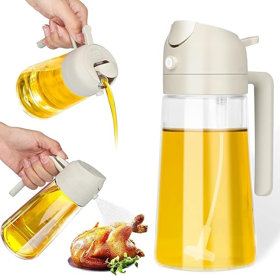 2 in1 Oil Spray Dispenser Bottle