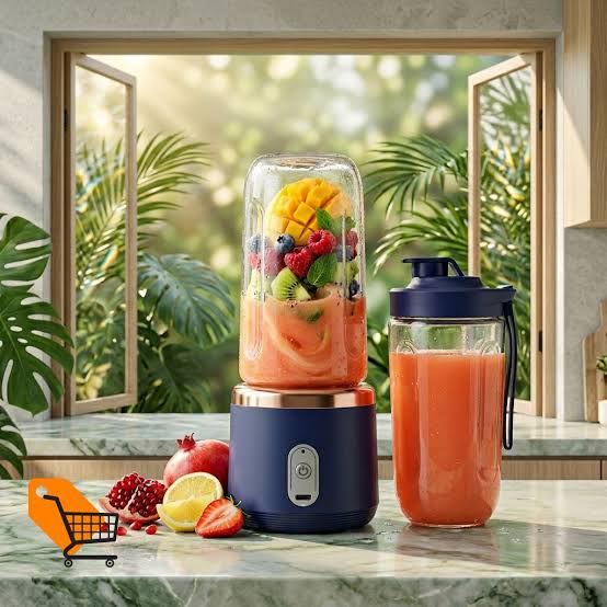 Mini Portable USB Rechargeable Juicer | Fresh Juice Anywhere