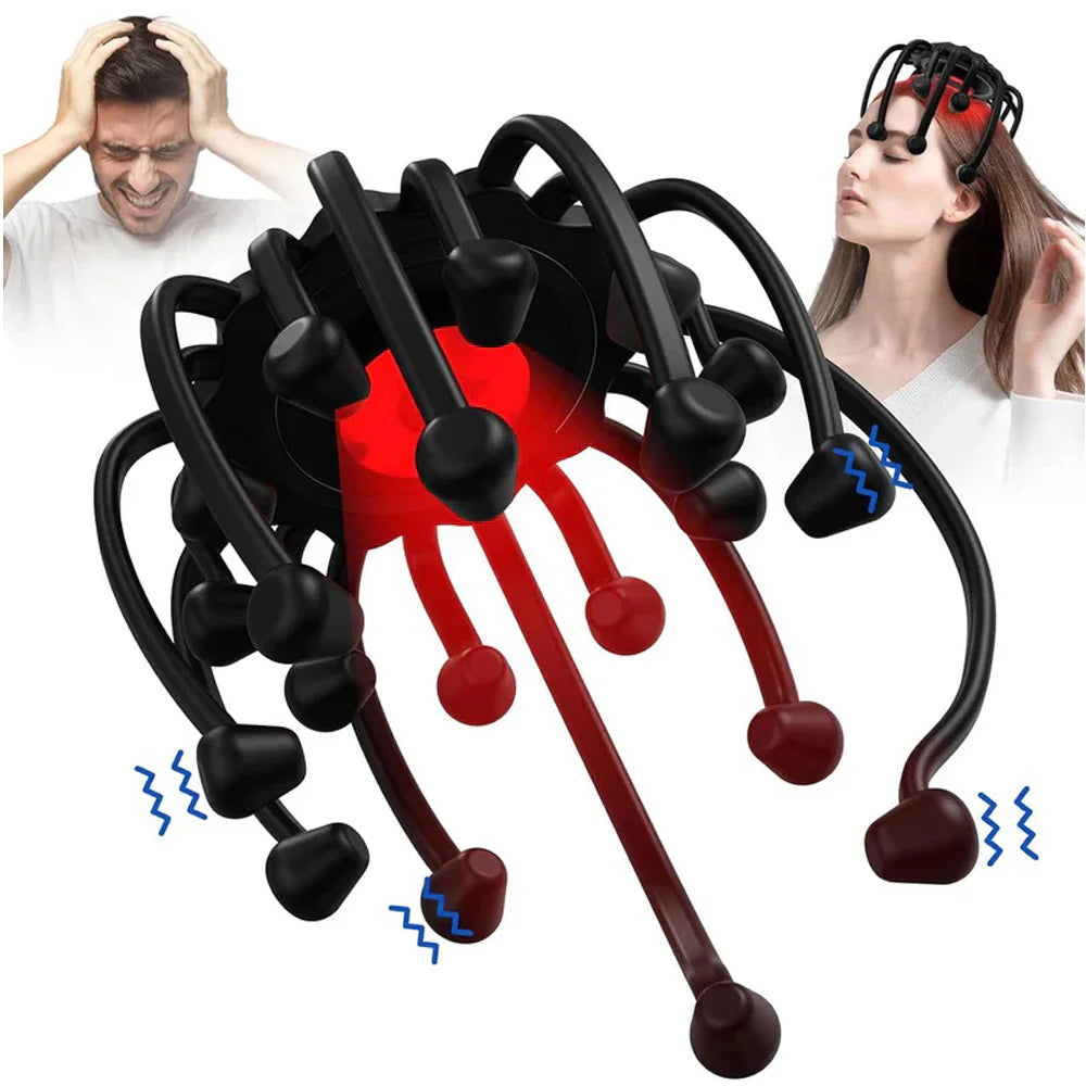 Portable Electric Scalp Massager with 8 Finger Contacts Head massage
