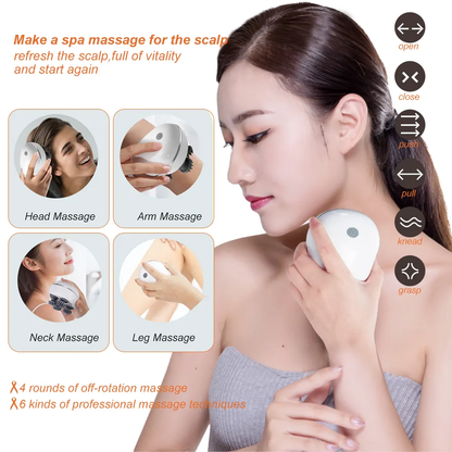 Smart Scalp Massager – রেড লাইট থেরাপি + ডিপ ভাইব্রেশন প্রযুক্তি সমৃদ্ধ