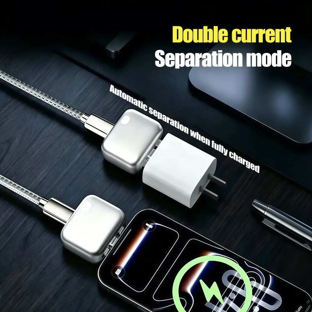 Magnetic Auto-Eject Charger Separator (240W USB-C Fast Charging)