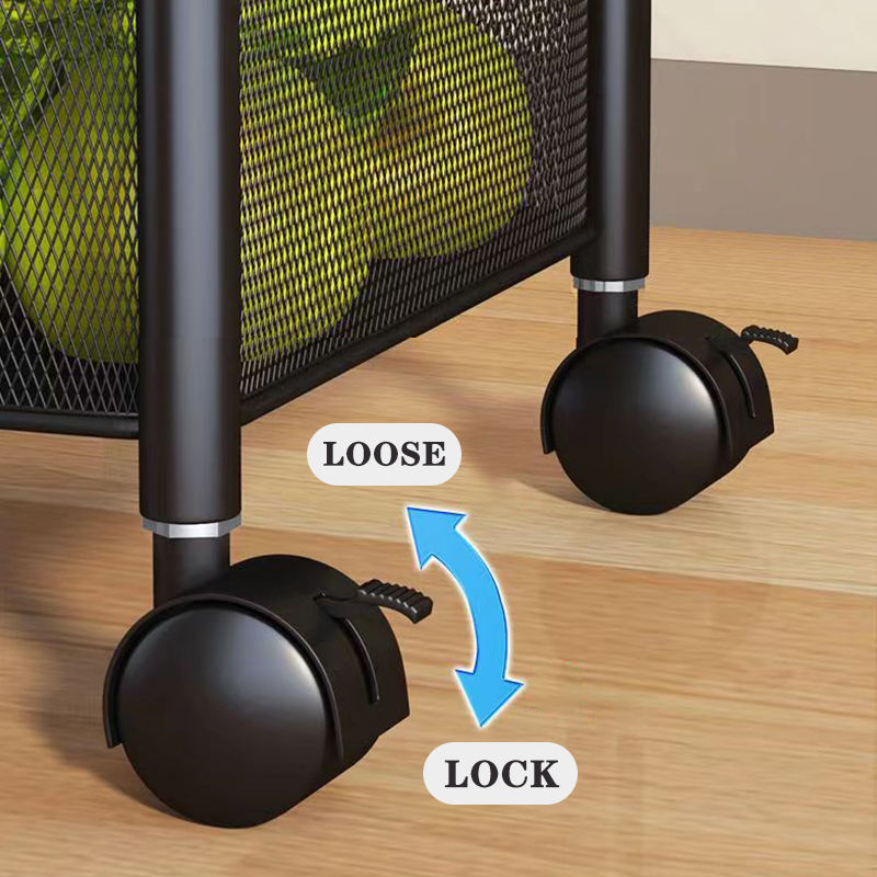 5 Layer Round Rotating Vegetable & Fruit Rack (360° Spin Design)