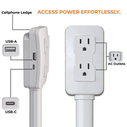 Electrical Outlet Extender Multi Plug Stick, Access Hard-to-Reach Wall Outlet Extender