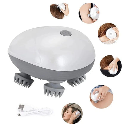 Smart Scalp Massager – রেড লাইট থেরাপি + ডিপ ভাইব্রেশন প্রযুক্তি সমৃদ্ধ